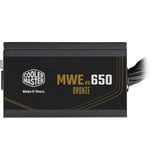 Cooler Master MWE BRONZE 650 V3 230V, Alimentatore PC Nero