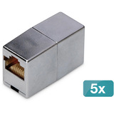 Digitus Accoppiatore modulare Cat.5e, 5 pezzi, Frizione 