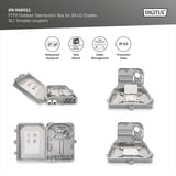 Digitus Scatola di distribuzione FTTH per esterni - 24 giunti LC/Duplex o 24 SC/Simplex, Scatola di giunzione 