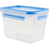 Emsa CLIP & CLOSE Rettangolare Scatola Traslucido 1 pz, Casella trasparente/Blu, Scatola, Rettangolare, Traslucido, 1 pz