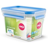 Emsa CLIP & CLOSE Rettangolare Scatola Traslucido 1 pz, Casella trasparente/Blu, Scatola, Rettangolare, Traslucido, 1 pz