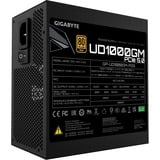 GIGABYTE UD1000GM PG5 V2 Alimentatore – PCIe Gen 5.1, 80 PLUS Gold, Design completamente modulare, Ventola da 120 mm, Compatibile con ATX 3.1, Spina EU, Alimentatore PC Nero, 80 PLUS Gold, Design completamente modulare, Ventola da 120 mm, Compatibile con ATX 3.1, Spina EU, 1000 W, 100 - 240 V, 50/60 Hz, 15 - 6.5 A, Attivo, 125 W