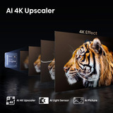 Hisense 43E77Q PRO 109,2 cm (43") 4K Ultra HD Smart TV Wi-Fi Nero, QLED TV Nero, 109,2 cm (43"), 3840 x 2160 Pixel, QLED, Smart TV, Wi-Fi, Nero