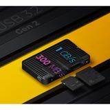 ICY BOX IB-CR504-C31 lettore di schede USB 3.2 Gen 2 (3.1 Gen 2) Type-C Nero Nero, CFexpress, SD, Nero, 10000 Mbit/s, Alluminio, Plastica, USB 3.2 Gen 2 (3.1 Gen 2) Type-C, 60 mm