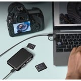 ICY BOX IB-CR504-C31 lettore di schede USB 3.2 Gen 2 (3.1 Gen 2) Type-C Nero Nero, CFexpress, SD, Nero, 10000 Mbit/s, Alluminio, Plastica, USB 3.2 Gen 2 (3.1 Gen 2) Type-C, 60 mm