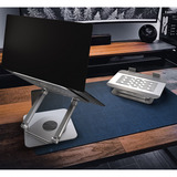 ICY BOX IB-NH300-R Supporto per computer portatile Argento 43,2 cm (17"), Stand argento, Supporto per computer portatile, Argento, Alluminio, 43,2 cm (17"), 3,5 kg, 360°