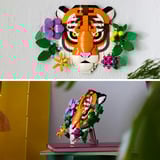 LEGO ART 31217 Collezione Animali - Tigre, Animale 3D da Costruire con Decorazioni di Fiori e Piante per Adulti, Regalo Creativo, Giochi di costruzione Animale 3D da Costruire con Decorazioni di Fiori e Piante per Adulti, Regalo Creativo, Set da costruzione, 18 anno/i, Plastica, 744 pz, 951 g