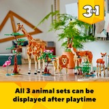 LEGO Creator 31150 3in1 Animali del Safari, Giocattolo Trasformabile da Giraffa in 2 Gazzelle o Leone , Giochi per Bambini 9+, Giochi di costruzione Giocattolo Trasformabile da Giraffa in 2 Gazzelle o Leone , Giochi per Bambini 9+, Set da costruzione, 9 anno/i, Plastica, 780 pz, 1 kg