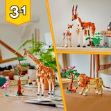 LEGO Creator 31150 3in1 Animali del Safari, Giocattolo Trasformabile da Giraffa in 2 Gazzelle o Leone , Giochi per Bambini 9+, Giochi di costruzione Giocattolo Trasformabile da Giraffa in 2 Gazzelle o Leone , Giochi per Bambini 9+, Set da costruzione, 9 anno/i, Plastica, 780 pz, 1 kg