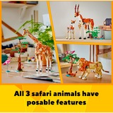 LEGO Creator 31150 3in1 Animali del Safari, Giocattolo Trasformabile da Giraffa in 2 Gazzelle o Leone , Giochi per Bambini 9+, Giochi di costruzione Giocattolo Trasformabile da Giraffa in 2 Gazzelle o Leone , Giochi per Bambini 9+, Set da costruzione, 9 anno/i, Plastica, 780 pz, 1 kg