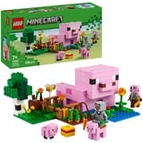 LEGO Minecraft 21268 La Casa del Maialino, Gioco di Ruolo Bambini 7+ con Personaggi, Animali Giocattolo e Fattoria da Costruire, Giochi di costruzione Gioco di Ruolo Bambini 7+ con Personaggi, Animali Giocattolo e Fattoria da Costruire, Set da costruzione, 7 anno/i, Plastica, 238 pz, 405 g