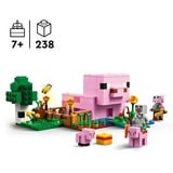 LEGO Minecraft 21268 La Casa del Maialino, Gioco di Ruolo Bambini 7+ con Personaggi, Animali Giocattolo e Fattoria da Costruire, Giochi di costruzione Gioco di Ruolo Bambini 7+ con Personaggi, Animali Giocattolo e Fattoria da Costruire, Set da costruzione, 7 anno/i, Plastica, 238 pz, 405 g