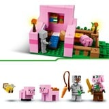 LEGO Minecraft 21268 La Casa del Maialino, Gioco di Ruolo Bambini 7+ con Personaggi, Animali Giocattolo e Fattoria da Costruire, Giochi di costruzione Gioco di Ruolo Bambini 7+ con Personaggi, Animali Giocattolo e Fattoria da Costruire, Set da costruzione, 7 anno/i, Plastica, 238 pz, 405 g