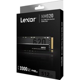Lexar NM620 M.2 512 GB PCI Express 4.0 3D TLC NAND NVMe 512 GB, M.2, 3300 MB/s