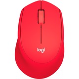 Logitech M330 Silent Plus mouse Mano destra RF Wireless Meccanico 1000 DPI rosso, Mano destra, Meccanico, RF Wireless, 1000 DPI, Rosso