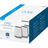 Netgear Orbi RBK853 AX6000 WiFi 6 Mesh System Banda tripla (2.4 GHz/5 GHz/5 GHz) Wi-Fi 6 (802.11ax) Grigio 4 Interno Grigio, Interno, Potenza, 525 m², Banda tripla (2.4 GHz/5 GHz/5 GHz), Wi-Fi 6 (802.11ax)