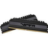Patriot Viper 4 PVB416G360C8K memoria 16 GB 2 x 8 GB DDR4 3600 MHz Nero, 16 GB, 2 x 8 GB, DDR4, 3600 MHz, 288-pin DIMM