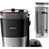 Philips HD7888/01 macchina per caffè Automatica Macchina da caffè con filtro 1,25 L, Macchina fa filtro Nero/in acciaio inox, Macchina da caffè con filtro, 1,25 L, Chicchi di caffè, Macinatore integrato, 1000 W, Nero, Argento