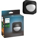 Philips Hue Sensore da esterno, Rilevatore di movimento Nero, Philips Sensore da esterno, Parete, Esterno, Nero, Android, iOS, IP54, Plastica