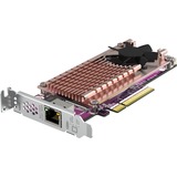 QNAP QM2 CARD scheda di interfaccia e adattatore Interno PCIe M.2, PCIe, A basso profilo, PCI 3.0, RJ-45, Argento