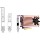 QNAP QM2 CARD scheda di interfaccia e adattatore Interno PCIe M.2, PCIe, A basso profilo, PCI 3.0, RJ-45, Argento