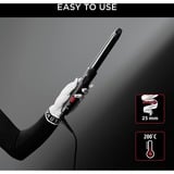 Rowenta X KARL LAGERFELD CF321L Ferro per ricci Caldo Nero, Rosso 47 W 1,8 m, Apparecchio  per boccoli Nero, Ferro per ricci, Caldo, 200 °C, 60 s, Alluminio, Nero, Rosso