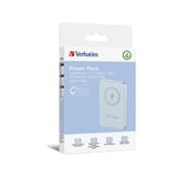 Verbatim Charge 'n' Go Polimeri di litio (LiPo) 10000 mAh Carica wireless Blu, Powerbank  celeste, 10000 mAh, Polimeri di litio (LiPo), Quick Charge 3.0, Carica wireless, Blu
