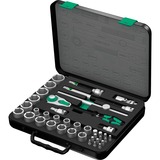 Wera 8100 SC 4 Set di cricchetto Zyklop Speed, in pollici, 1/2", Set di strumenti Nero/Verde