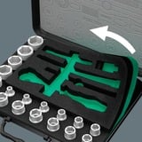 Wera 8100 SC 4 Set di cricchetto Zyklop Speed, in pollici, 1/2", Set di strumenti Nero/Verde