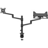 goobay Supporto monitor Deluxe con braccio per laptop, Base per monitor Nero
