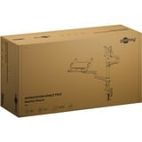 goobay Supporto monitor Deluxe con braccio per laptop, Base per monitor Nero
