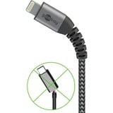 goobay cavo adattatore USB 2.0, connettore USB-A > connettore Lightning grigio/Argento