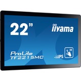 iiyama ProLite TF2215MC-B2 Monitor PC 54,6 cm (21.5") 1920 x 1080 Pixel Full HD LED Touch screen Multi utente Nero Nero, 54,6 cm (21.5"), 1920 x 1080 Pixel, Full HD, LED, 14 ms, Nero