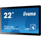 iiyama ProLite TF2215MC-B2 Monitor PC 54,6 cm (21.5") 1920 x 1080 Pixel Full HD LED Touch screen Multi utente Nero Nero, 54,6 cm (21.5"), 1920 x 1080 Pixel, Full HD, LED, 14 ms, Nero