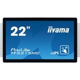 iiyama ProLite TF2215MC-B2 Monitor PC 54,6 cm (21.5") 1920 x 1080 Pixel Full HD LED Touch screen Multi utente Nero Nero, 54,6 cm (21.5"), 1920 x 1080 Pixel, Full HD, LED, 14 ms, Nero