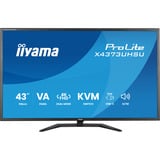 iiyama X4373UHSU-B2, Monitor LED Nero (opaco)