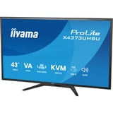 iiyama X4373UHSU-B2, Monitor LED Nero (opaco)