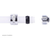 Alphacool Eiszapfen PRO 16mm HardTube Fitting G1/4 - Chrome, Connessione cromo