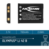 Ansmann A-Oly LI 42 B Ioni di Litio 650 mAh 650 mAh, 3,7 V, Ioni di Litio, 1 pezzo(i)