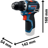 Bosch Avvitatore a batteria GSR 12V-32 Professional, 12 Volt, Trapano avvitatore blu/Nero