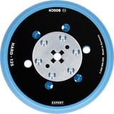 Bosch Expert 2 608 900 005 fornitura per utensili rotanti per molatura/levigatura Platorello per disco abrasivo, Platorello per levigatrice Nero, Platorello per disco abrasivo, Bosch, Nero, Blu, Rotondo, 12,5 cm, 1 pz
