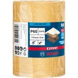 Bosch Expert Rotolo abrasivo C470, Foglio abrasivo Rotolo di carta vetrata, Grana grossa, P60, Lavoro di finitura, Sverniciatura, Legno, Smerigliatura a secco