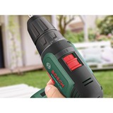 Bosch Universal Drill 18V 1450 Giri/min Senza chiave 1,2 kg Nero, Verde, Trapano avvitatore verde/Nero, Trapano con impugnatura a pistola, Senza chiave, Nero, Verde, 1 cm, 1450 Giri/min, 3 cm