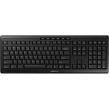 CHERRY Stream Wireless tastiera Universale Wireless a RF + USB QWERTY US International Nero Nero, Full-size (100%), Con cavo e senza cavo, Wireless a RF + USB, QWERTY, Nero
