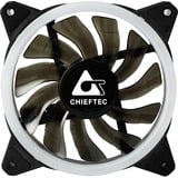 Chieftec AF-12RGB sistema di raffreddamento per computer Ventilatore 12 cm Nero 1 pz Nero/Bianco, Ventilatore, 12 cm, 1200 Giri/min, Nero