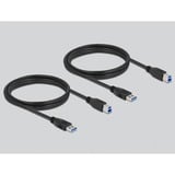 DeLOCK 11495 dati del computer switcher, Commutatore USB 5 Gbit/s, Nero, Plastica, 106 mm, 56 mm, 25 mm