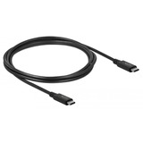 DeLOCK 86980 cavo USB 2 m USB4 Gen 2x2 USB C Nero Nero, 2 m, USB C, USB C, USB4 Gen 2x2, 20000 Mbit/s, Nero