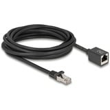 DeLOCK Cavo di prolunga di rete RJ-45 maschio > RJ-45 femmina Cat.6a S/FTP Nero