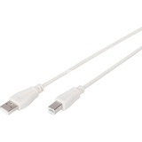 Digitus Cavo di collegamento USB 2.0 USB-A (spina) > USB-B (spina) beige