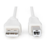 Digitus Cavo di collegamento USB 2.0 USB-A (spina) > USB-B (spina) beige